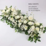 1M Artificial Flower Row Wedding Arch Road Guide Background Decoration
