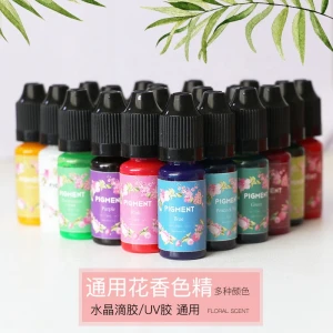 20 Colors General Pigment for Handmade 10ml Crystal Drop Glue Epoxy Resin pigment and UV hard resin pigment Color