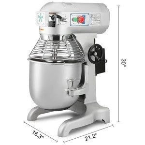 20 Quarts Commercial Heavy Duty Stainless Steel 3-Speed Stand Food Dough Mixer