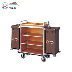 201 Stainless Steel Hotel Housekeeping Maid Service Cart Trolley