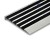 Import 2015 new arrival carborundum inserts black aluminum stair nosing For Hotel Step Safety from China