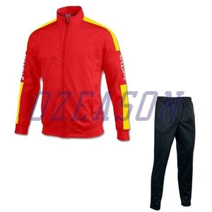 2016-17 season custom sport training wear,100% polyester soccer training suit,long sleeve football track suit for men