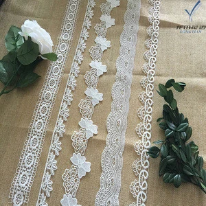 2018 Fashion Accessories Embroidery Chemical Lace Trimming For Wedding Dress