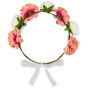 2018 Hot Selling Wholesale Colorful Flower Headbands Wedding Hair Accessories Girl for Party Headband