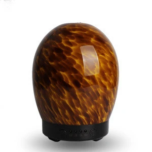 2018 New Arrived 130 ml usb aroma diffuser with touch screen charging wood grain air humidifier