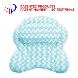 2018 newest design 3D air mesh washable and soft bath pillow