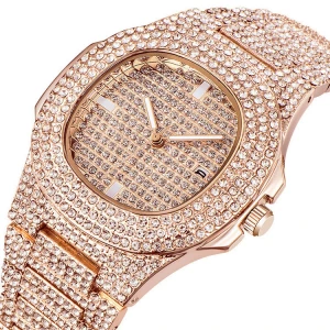 2019 Geneva Mens Watches Luxury Brand Fashion Diamond Date Quartz Watch