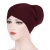 Import 2019 new arrival  long tail cap hat Africa solid color plate hair band cap women full cap hat from China