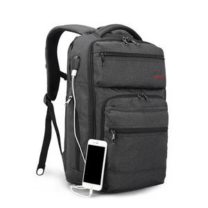 2019 New Arrival Tigernu laptop backpack for men USB Charger bag big note book bag for 15.6inch