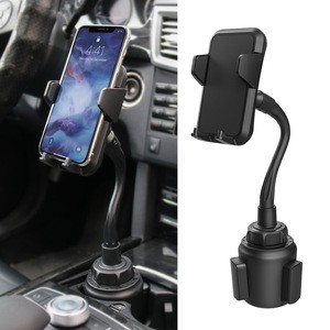 2020 Amazon Universal Goose Neck Flexiabale Arm Cup Car Mount Cell Phone Holder Mobile Phone Car Holder