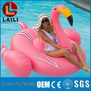 2020 Best Eco-friendly Good Quality PVC+ newest inflatable flamingo swim pool float in stock