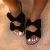 Import 2020 Fashion summer Sandals double bows flats Ladies Beach sandals Slippers For Women and ladies from China