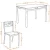 Import 2020 hot selling wooden table top metal dining set 4 chairs for dining room set from China