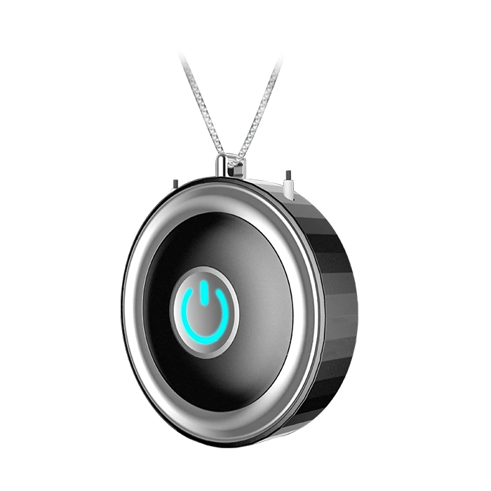 2020 hot style personal ion generator portable necklace air purifiers, USB charging wearable air purifiers necklace