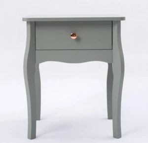 2020 luxury new design nightstands bedside table with drawer in gray color