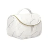 2020 Luxury wholesale custom logo promotional women PU make up cosmetic bag with zipper