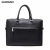 Import 2020 New Top Custom Black Plain Nappa Real Leather Handbag for men Large Briefcase with Private Logo OEM&amp;ODM Service China from China