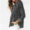 2020 OEM factory Custom blouses long sleeves Women striped shirts