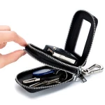 2020Genuine Leather Men Key Wallet Male Car Key Holder Crocodile Pattern Key organizer pouch bag