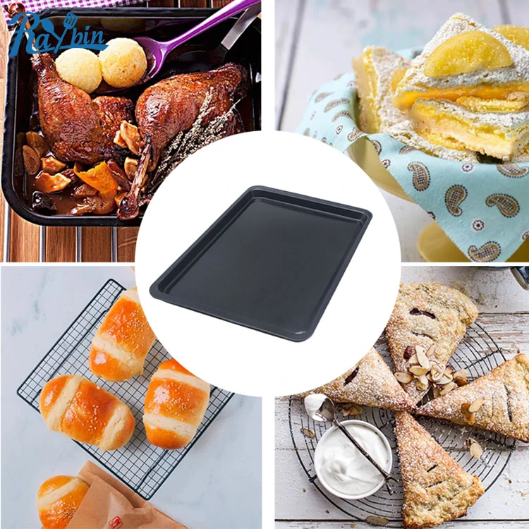 2021 Hot selling cake tools square shape Carbon steel oven baking pan tray cake pan