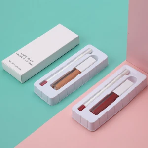 2021 Liquid Lipstick and Lip Liner Set Luxury Matte Private Label Box High Quality Makeup Suits