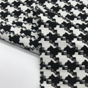 2021 New Designed Black/White Viscose/Nylon/Polyester/Spandex Hygroscopicity for Elastic Yarn-Dyed Fabric