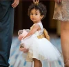 2021New Fashion Sequin Flower Girl Dress Party Birthday wedding princess Children Kids Girl Dresses Toddler baby Girls Clothes