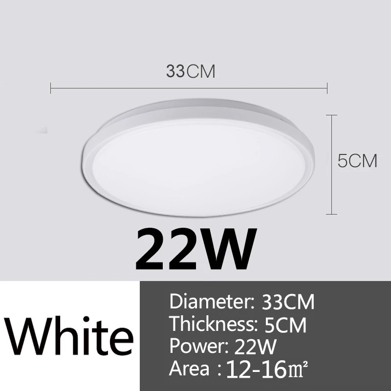 22W Can Mei Modern Decoration Bedroom Lamp Warm White Ultra Slim Round  Fixture Ceiling Lights,Led Ceiling Light