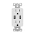 Import 2.4A 2-Port Rapid Charging USB Wall Outlet Conventional Electric Wall Socket  FOR North America from China