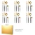 Import 24pcs Gold Cutlery Set 304 Stainless Steel Flatware Sets With Wooden box from China