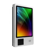 27 inch Wall Mounted restaurant Self Service order kiosk android bill acceptor payment kiosk with printer