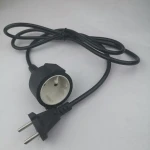 2pin European power extension cord,VDE electrical extension cords and waterproof pvc power cords