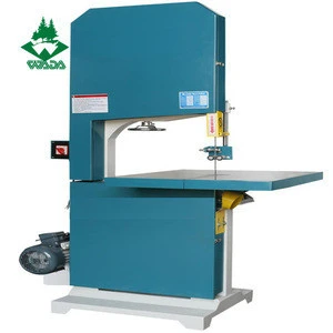 3 KW motor power semi-automatic wood band saw used for wood cutting
