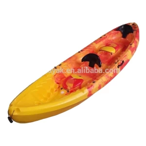 3 person rotomolded racing kayak with oars