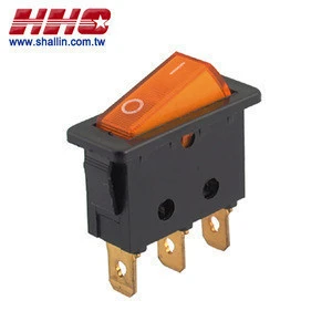 3 Pin SPST on-off 250V 10A illuminated rocker switch
