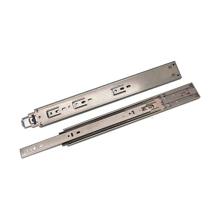 Buy 3 Section Buffering Track Desk Drawer Rails Steel Material Table ...