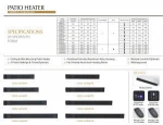 3200W Large power for industry far infrared wall patio heater electric remote strip panel heater waterproof