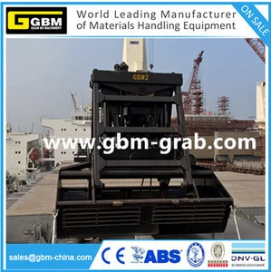 35T wireless remote clamshell hydraulic grab bucket for crances for loading bulk material