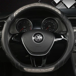 38cm Willow Patterned Massage PVC Leather Universal Car Steering Wheel Cover for Most Car Styling