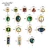Import 3d Alloy Nail Art 100pcs/bag Rhinestone Decoration Crystal Nail Jewelry Accessory Supplies from China