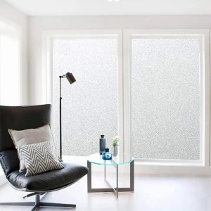 3D Static Frosted Window Film Decorative Pebble Pattern Self Adhesive Windows Films Christmas Decoration