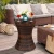 Import 3in1 All-Weather Cool Wicker Bar Table + Ice Bucket + Cocktail Coffee Table All in One, Rattan Style Adjustable Height Patio Par from China