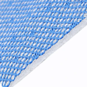 3mm thick blue mesh silver foil white polyester fabric 400gm2 waterproof and thermal shoe fabric