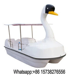 4 people water boat paddle/ Duck /Swan pedal boat,human powered watercraft for sale
