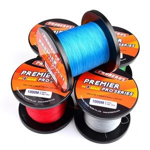 4-Weaves fishing thread 300M&amp;500M&amp;1000M Fishing Line Green/Gray/Blue/Red/Yellow Color 4 Stand braided line 6LB-100LB Pe Lines