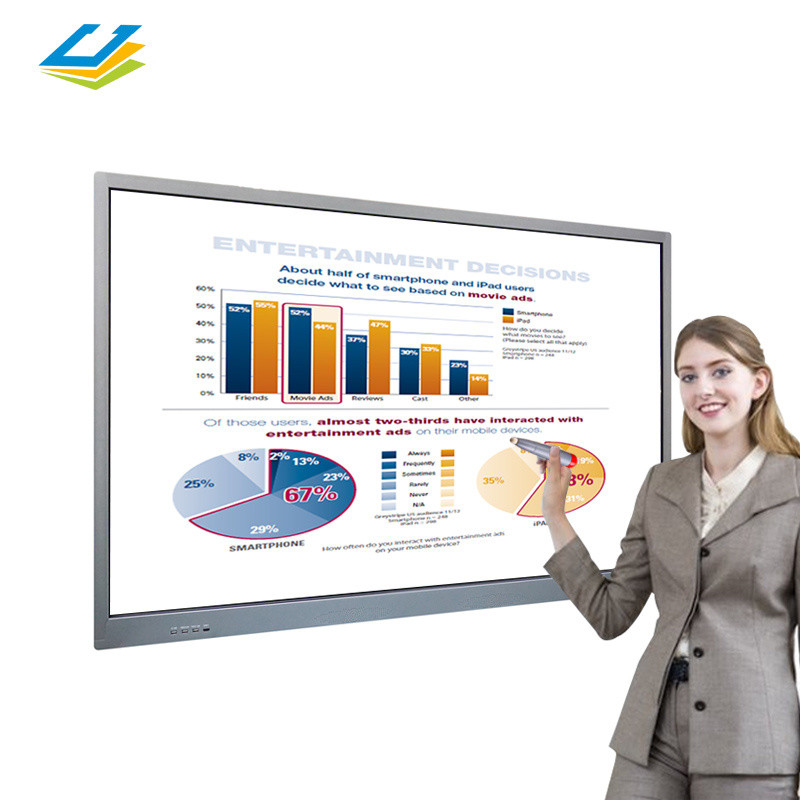 Buy 4k Uhd Lcd All In One 65" ~ 100" Infrared Electronic Multi Touch ...