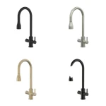 5 in 1 filter chilled sparkling boiling water tap system brass instant hot kitchen faucet brushed gold boiling water tap faucet