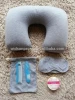 5-in-1 travel kit/inflatable pillow set