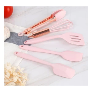 5 Piece Nordic Nonstick  Kitchen Travel Stainless Steel Silicone Utensils Set Kitchenware Cooking Baking Tools Cookware Sets
