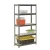 Import 5 tiers light duty shelf adjustable shelving steel racking shelf rivet metal rack for home office shed from China